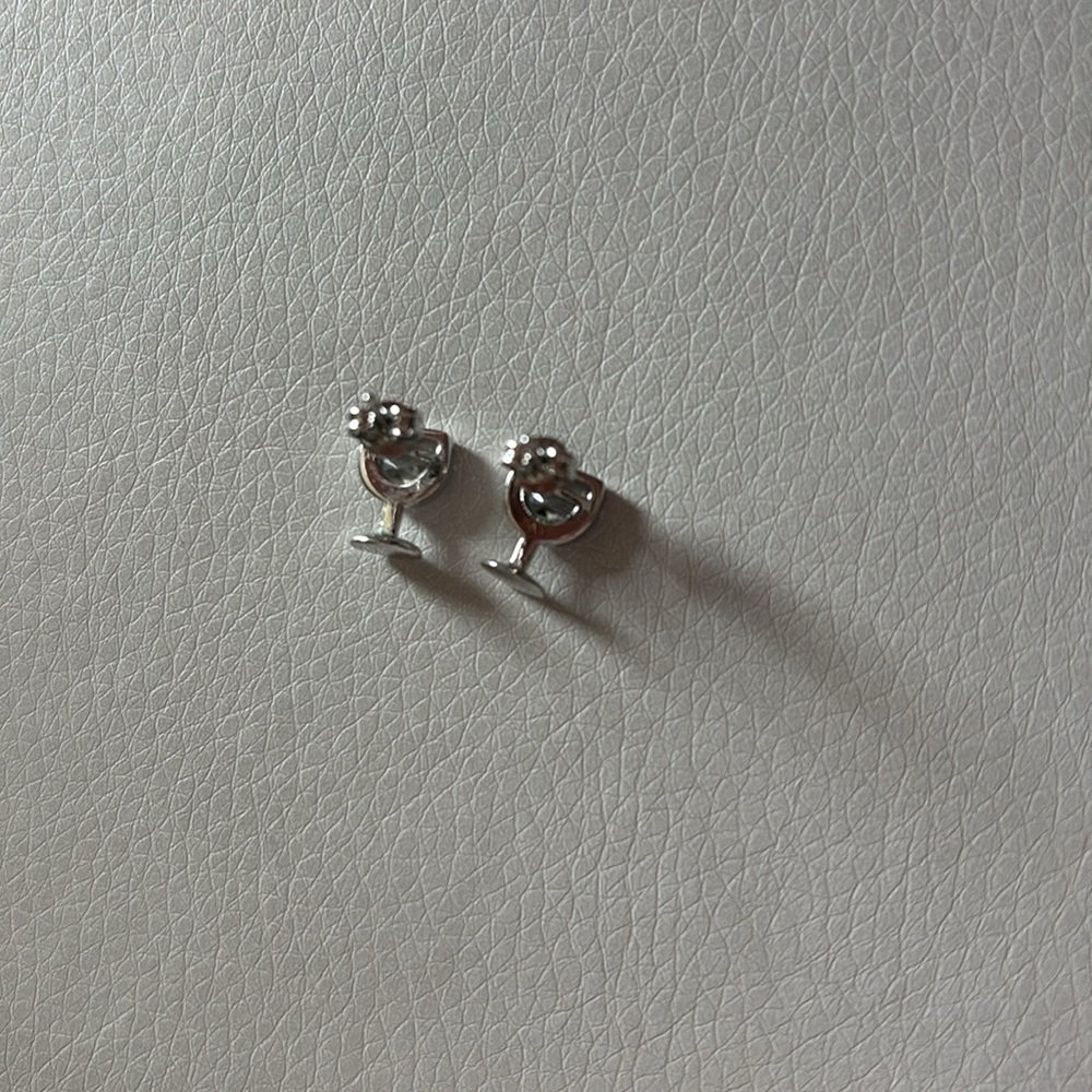 New 925 Silver Wine Glass Studs with Swarovski Crystal - Picture 4 of 6